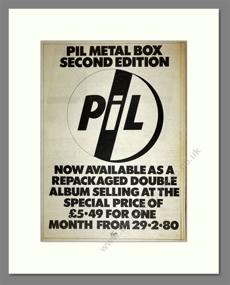 metal box pil review|pil second edition.